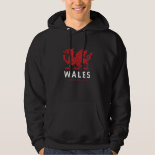 Wales Flag Welsh Dragon Baner Cymru Am Byth Welshm Hoodie