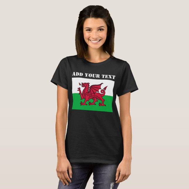 Wales Flag World Cup 2022 Football Soccer T-Shirt (Front Full)