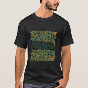 Wales Heraldic Celtic Knotwork T-Shirt