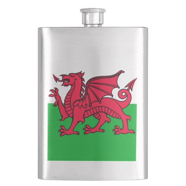 Wales Hip Flask (Front)