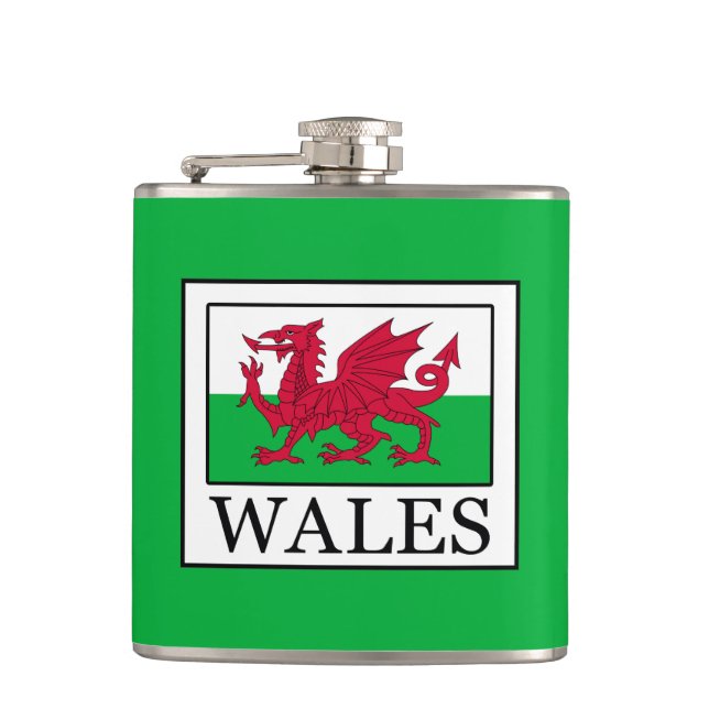 Wales Hip Flask (Front)