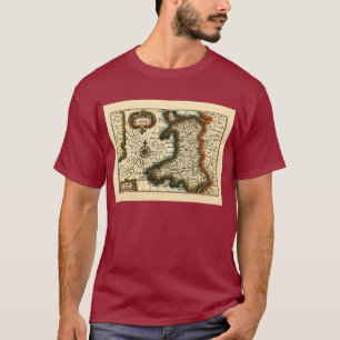 Wales - Historic Old Antiquarian British Atlas Map T-Shirt