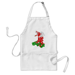 Wales Home of Rugby Welsh Flag Apron