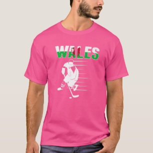 Wales Ice Hockey Fans  Proud Welsh Hockey Team Sup T-Shirt