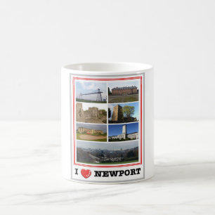 Wales - Newport - I Love - Coffee Mug