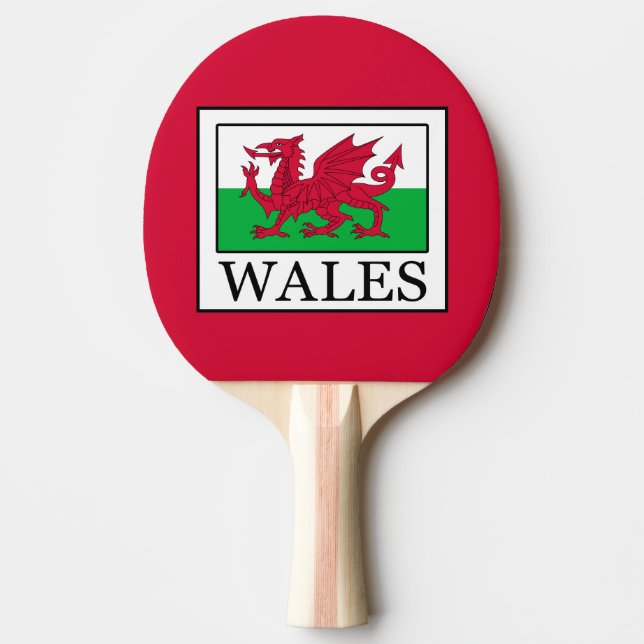 Wales Ping Pong Paddle (Front)