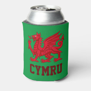 Wales Red Dragon (Y Ddraig Goch) Can Cooler