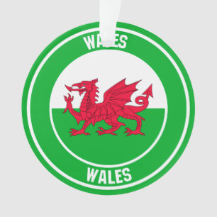 Wales Round Emblem Ornament