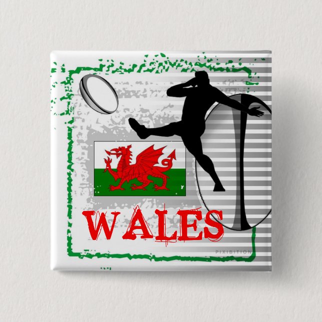 Wales Rugby Button (Front)