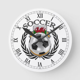 Wales Soccer 2016 Fan Gear Round Clock