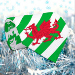Wales Ties, fashion Welsh Flag business dragon Tie<br><div class="desc">Neck Tie: Patriotic Welsh Flag fashion stripes with Coat of Arms & Wales business design - love my country,  office wear,  travel,  national patriots / sports fans</div>