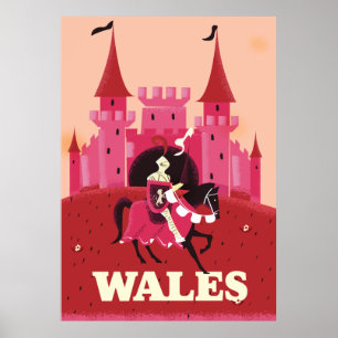 Wales travel poster. poster