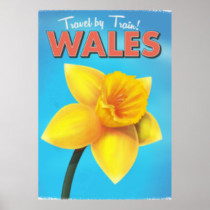 Wales vintage travel poster