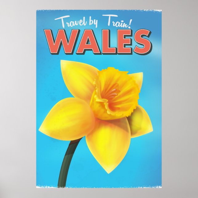 Wales vintage travel poster (Front)