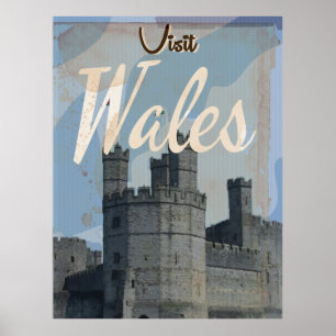 Wales Vintage travel poster