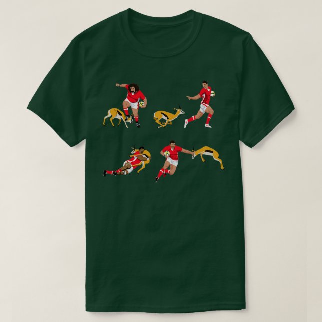 Wales vs The Springboks T-Shirt (Design Front)