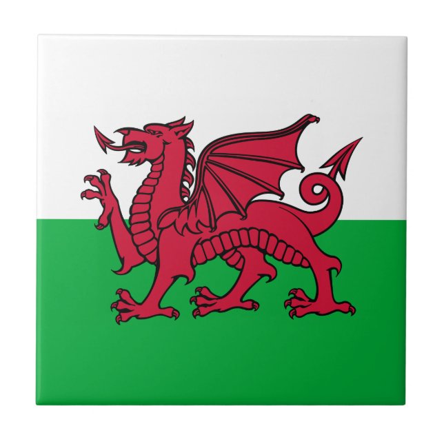 Wales -Welsh Flag Tile (Front)