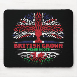 Wales Welsh Uk United Kingdom British Tree Roots Mouse Pad