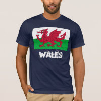 Wales with Welsh flag