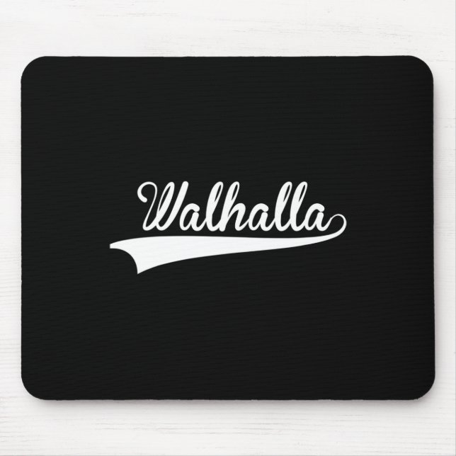 Walhalla Sell Vintage Retro Font  Mouse Pad (Front)