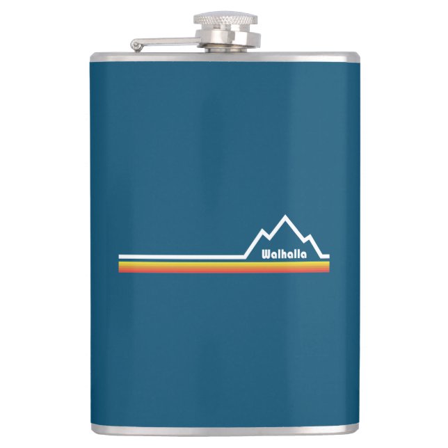 Walhalla, South Carolina Hip Flask (Front)