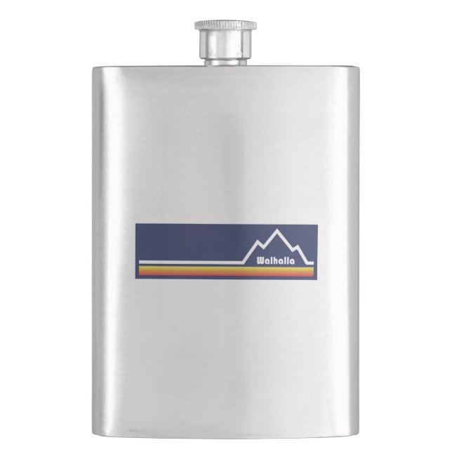 Walhalla, South Carolina Hip Flask (Front)