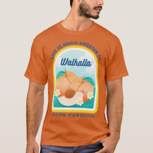 Walhalla South olina SC Peach Tourist Souvenir T-Shirt