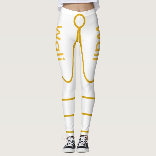 Wali in gold letters leggings (Front)