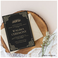 Walima Ceremony Black Islamic Muslim Wedding