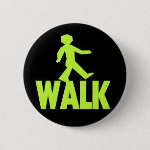 WALK 6 CM ROUND BADGE