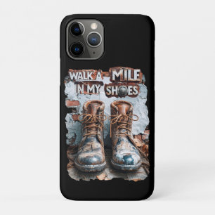 Walk a Mile in My Shoes – Inspirational Rustic Case-Mate iPhone Case