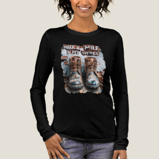 Walk a Mile in My Shoes – Inspirational Rustic Tri-Blend Shirt