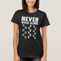 Walk Alone Horse Dog Footprint Animal Women Girl