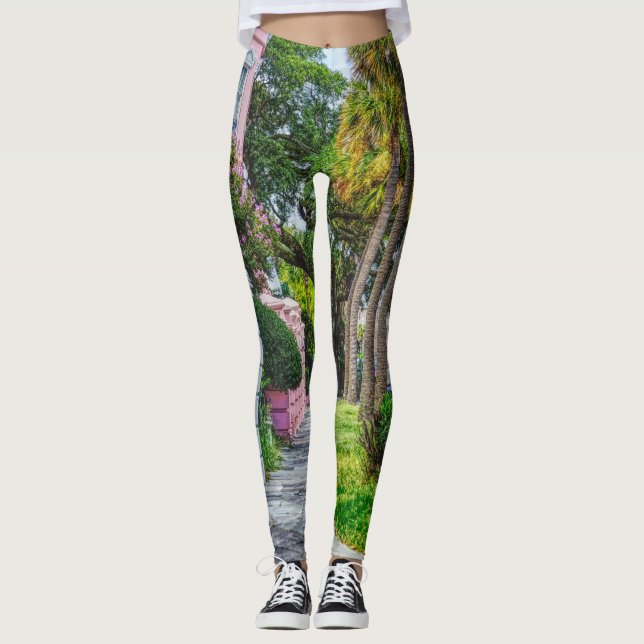 Walk Along Rainbow Row Leggings (Front)