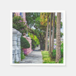 Walk Along Rainbow Row Napkin