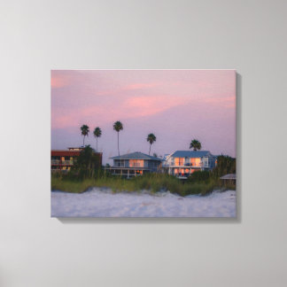 Walk at Sunset Canvas Print