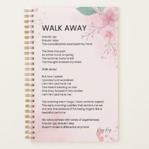 Walk Away - Courage Empowerment Poem Poster Planner
