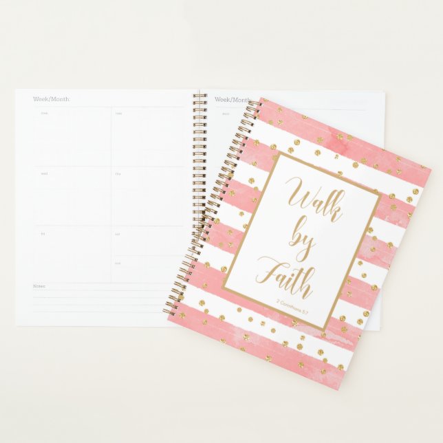 Walk By Faith Christian for her Planner (Display)