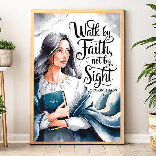 Walk By Faith – Christian Wall Art for Women