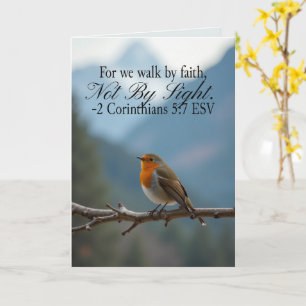 Walk by Faith Not by Sight 2 Corinthians 5:7 Card