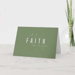 walk by faith not by sight Greeting Cards