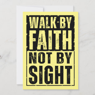 WALK BY FAITH NOT BY SIGHT HOLIDAY CARD
