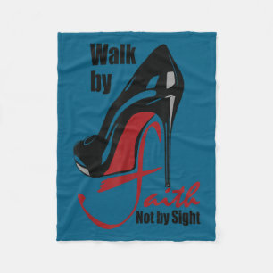 Walk By Faith Not By Sight Motivation Quotes  Fleece Blanket