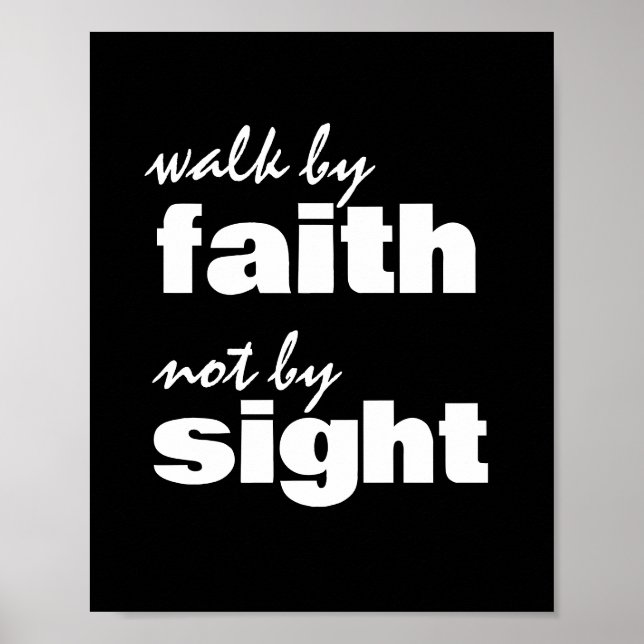 WALK BY FAITH NOT BY SIGHT POSTER (Front)