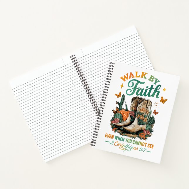 Walk By Faith....  Notebook (Inside)