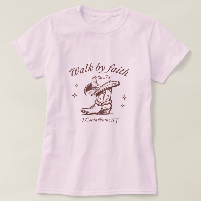 walk by faith T-Shirt (Design Front)