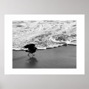 Walk by the Waves California Colour Photography Poster