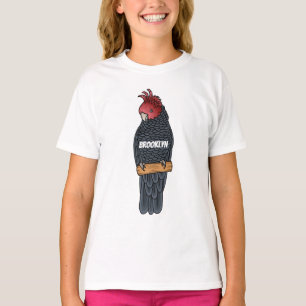 walk cockatoo bird cartoon illustration T-Shirt