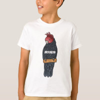 walk cockatoo bird cartoon illustration