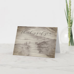 Walk Down to the Beach Ocean Scene Card